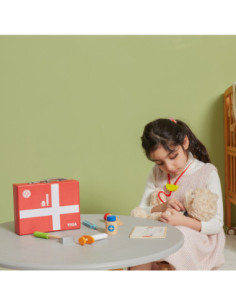 Viga Drewniany zestaw małego lekarza w walizce 2