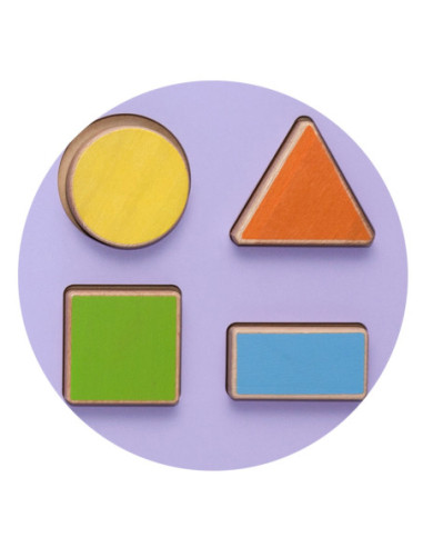 Sensoryczna tablica manipulacyjna Hipopotam drewniana Viga Toys