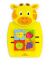 Sensoryczna tablica manipulacyjna Żyrafa drewniana Viga Toys
