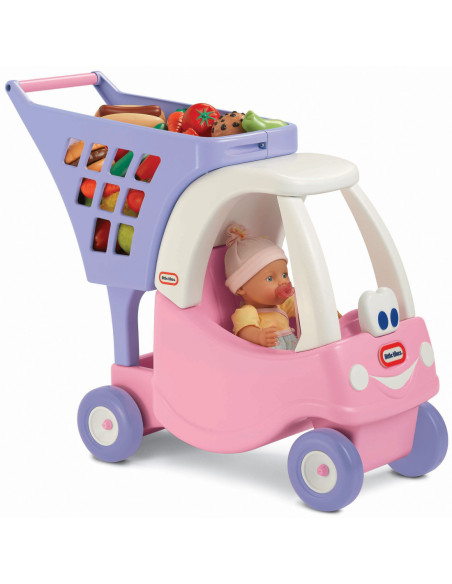 Wózek na zakupy dla dzieci Little Tikes różowy