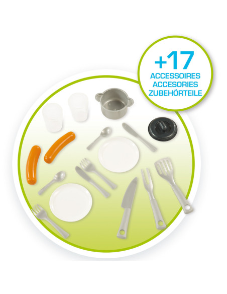 Smoby Duży domek ogrodowy Nature z kuchnią 17 akc.