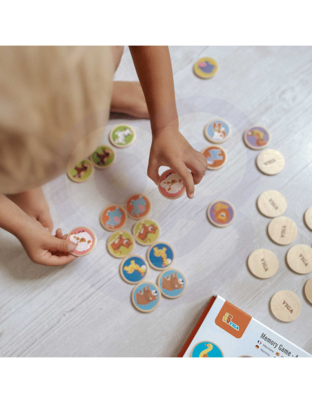 Gra Zapamiętywanie Memo Zwierzątka Viga