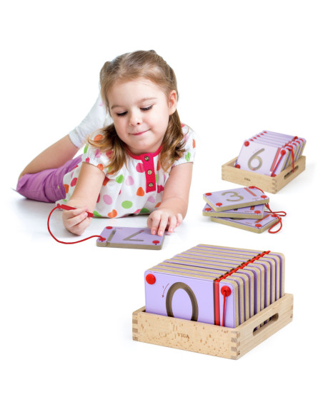 Tabliczki Magnetyczne Nauka Pisania Cyferki Viga Toys