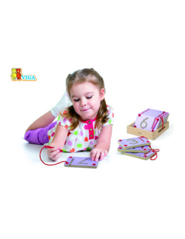 Tabliczki Magnetyczne Nauka Pisania Cyferki Viga Toys