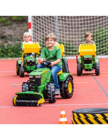 John Deere Traktor na Pedały X-Trac Premium Łyżka Ciche Koła Rolly Toys