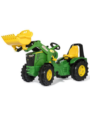 John Deere Traktor na Pedały X-Trac Premium Łyżka Ciche Koła Rolly Toys