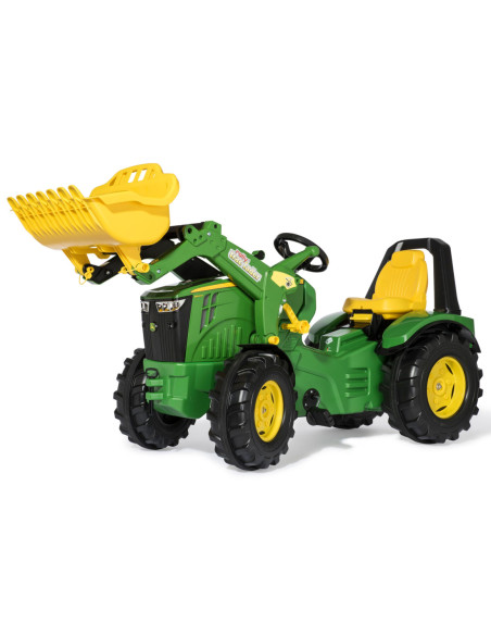 John Deere Traktor na Pedały X-Trac Premium Łyżka Ciche Koła Rolly Toys