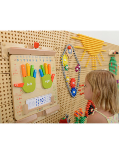 Nauka Liczenia Tablica Edukacyjna Drewniana Masterkidz Interaktywna