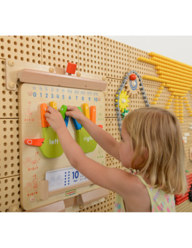 Nauka Liczenia Tablica Edukacyjna Drewniana Masterkidz Interaktywna