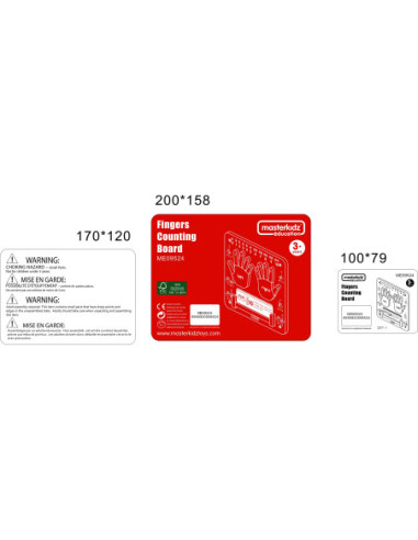 Nauka Liczenia Tablica Edukacyjna Drewniana Masterkidz Interaktywna