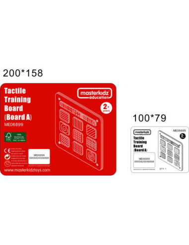 Sensoryczna Tablica Ścienna Rozpoznawanie Faktury Powierzchni Masterkidz