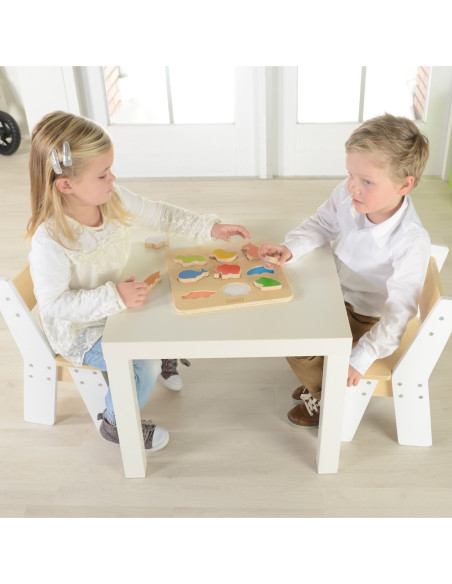 Drewniany Sorter Kształtów Masterkidz Kolorowe Zwierzątka