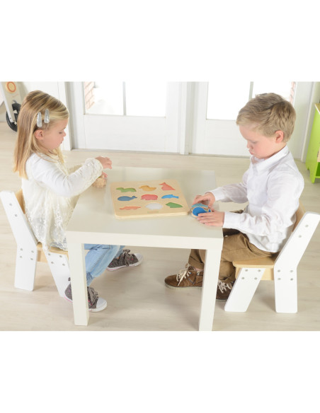 Drewniany Sorter Kształtów Masterkidz Kolorowe Zwierzątka