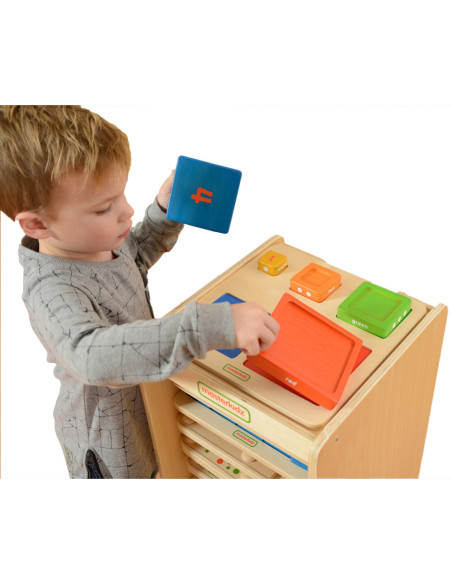 Piramidka Drewniana Edukacyjna Liczenie Kolory Masterkidz