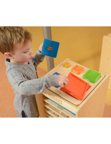 Piramidka Drewniana Edukacyjna Liczenie Kolory Masterkidz