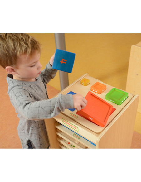 Piramidka Drewniana Edukacyjna Liczenie Kolory Masterkidz