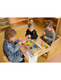 Drewniana Sznurowanka Duża Kolorowa Masterkidz (Zestaw 2) 2