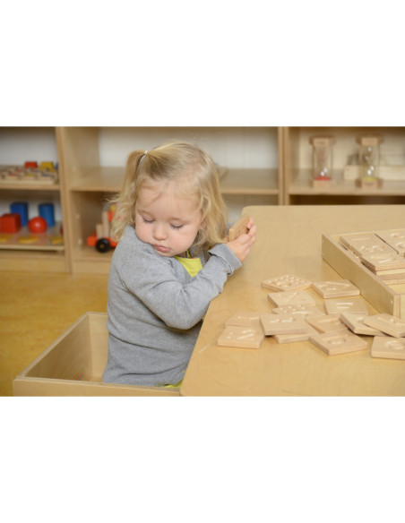 Zabawka Sensoryczna Rozpoznaj Dotykiem Literki Cyfry Kształty Masterkidz