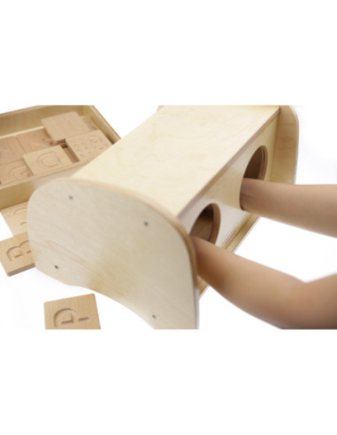 Zabawka Sensoryczna Rozpoznaj Dotykiem Literki Cyfry Kształty Masterkidz