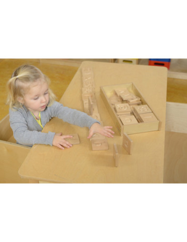 Zabawka Sensoryczna Rozpoznaj Dotykiem Literki Cyfry Kształty Masterkidz