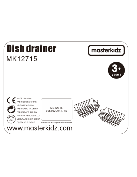 Zestaw 2 Metalowe Kosze Na Owoce Masterkidz Do Kuchni Dla Dzieci