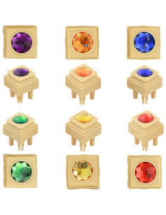 MASTERKIDZ Acrylic Colored Diamonds for STEM Science Board 72 Pieces