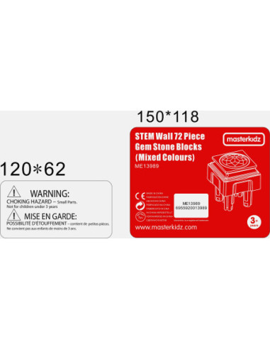 Akrylowe Kolorowe Diamenciki Do Tablicy Naukowej STEM Masterkidz