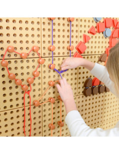 Zestaw Kołeczki i Sznurki - Tablica Naukowo-Kreatywna Masterkidz 2