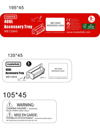Półka Na Akcesoria Przezroczysta Ścianka - Masterkidz Tablica Naukowo-Edukacyjna STEM