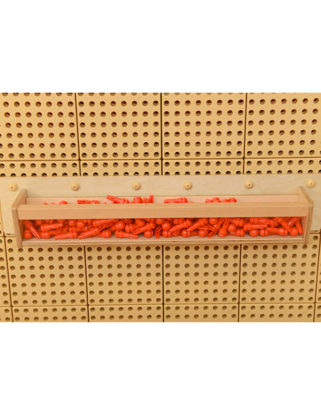 Drewniana Półeczka Przezroczysta Ścianka 80 cm - Masterkidz Tablica Naukowo-Kreatywna STEM