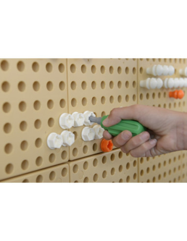 Ręczne Narzędzia 6 Elementów Śrubokręt Klucz - Tablica Naukowo-Edukacyjna Masterkidz STEM