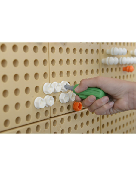 Ręczne Narzędzia 6 Elementów Śrubokręt Klucz - Tablica Naukowo-Edukacyjna Masterkidz STEM