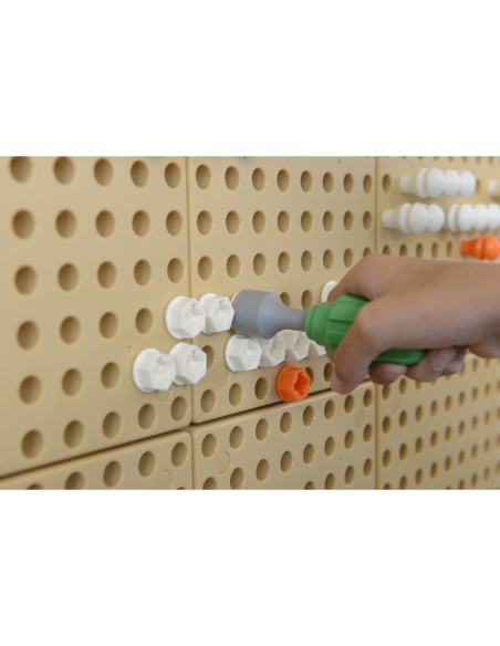 Ręczne Narzędzia 6 Elementów Śrubokręt Klucz - Tablica Naukowo-Edukacyjna Masterkidz STEM