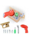 Zestaw Narzędzia Z Wkrętarką 8 Elementów - Tablica Naukowo-Kreatywna Masterkidz STEM