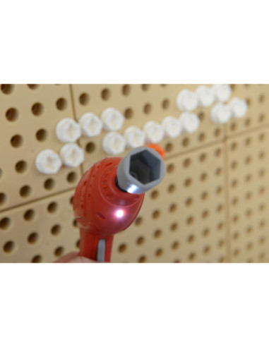 Zestaw Narzędzia Z Wkrętarką 8 Elementów - Tablica Naukowo-Kreatywna Masterkidz STEM