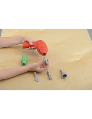 Zestaw Narzędzia Z Wkrętarką 8 Elementów - Tablica Naukowo-Kreatywna Masterkidz STEM