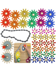 Koła Zębate Zbuduj Własny Mechanizm - Tablica Naukowo-Kreatywna Masterkidz STEM