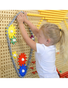 Koła Zębate Zbuduj Własny Mechanizm - Tablica Naukowo-Kreatywna Masterkidz STEM 2