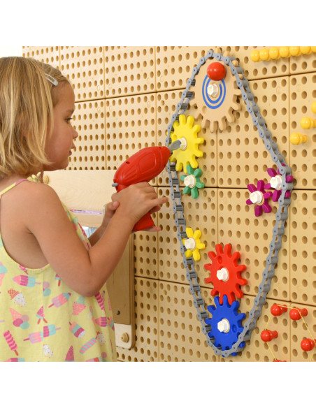 Koła Zębate Zbuduj Własny Mechanizm - Tablica Naukowo-Kreatywna Masterkidz STEM