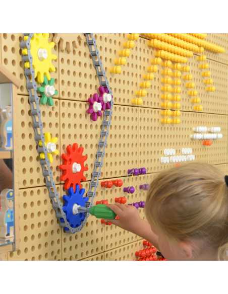 Koła Zębate Zbuduj Własny Mechanizm - Tablica Naukowo-Kreatywna Masterkidz STEM