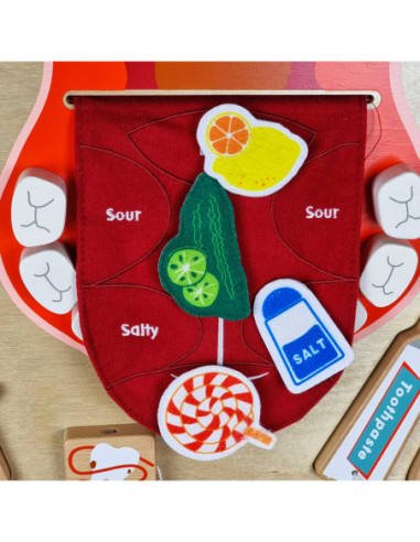 Edukacyjna Tablica Drewniana Masterkidz Higiena Jamy Ustnej