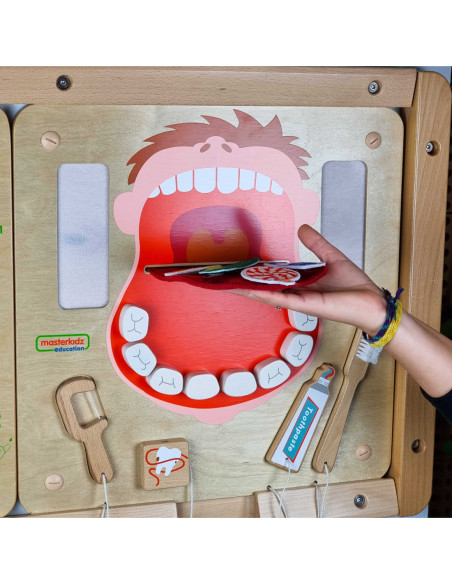 Edukacyjna Tablica Drewniana Masterkidz Higiena Jamy Ustnej