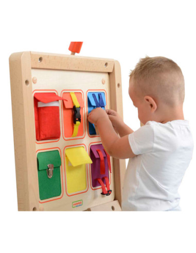 Kieszonki Do Zamykania i Otwierania Zamki Tablica Ścienna Masterkidz