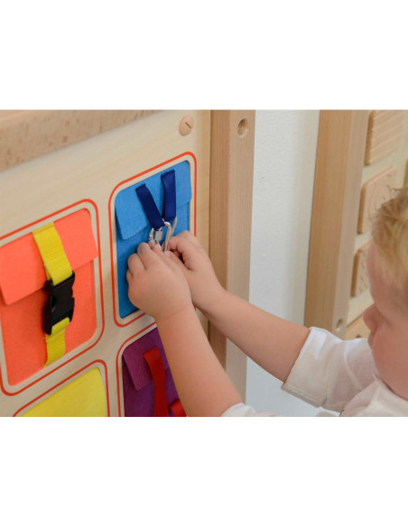 Kieszonki Do Zamykania i Otwierania Zamki Tablica Ścienna Masterkidz