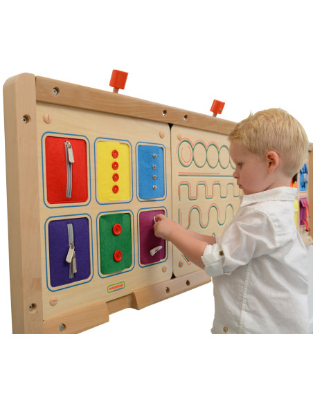 Tablica Ścienna Otwieranie I Zamykanie Zamków Suwaki Guziki Masterkidz