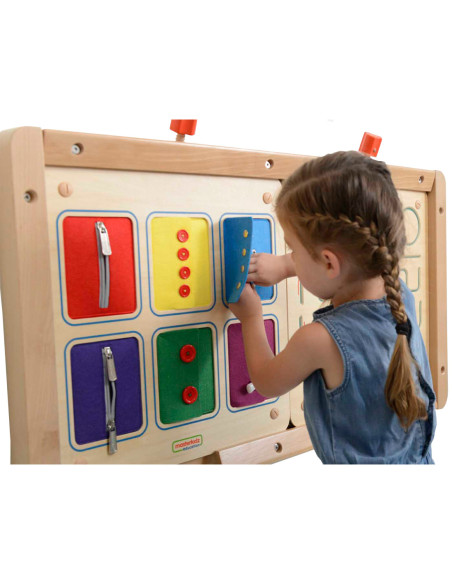 Tablica Ścienna Otwieranie I Zamykanie Zamków Suwaki Guziki Masterkidz