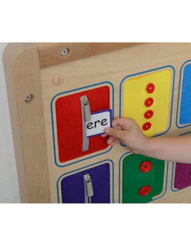 Tablica Ścienna Otwieranie I Zamykanie Zamków Suwaki Guziki Masterkidz