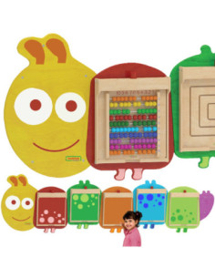 MASTERKIDZ Flex Wall Mounting System for 5 Educational Boards - Caterpillar