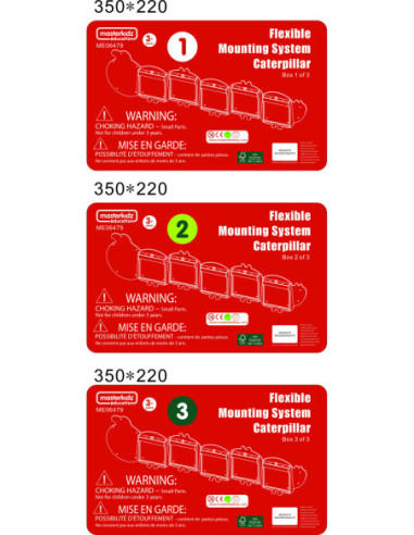 System Do Montażu Tablic Masterkidz Flex - Gąsienica