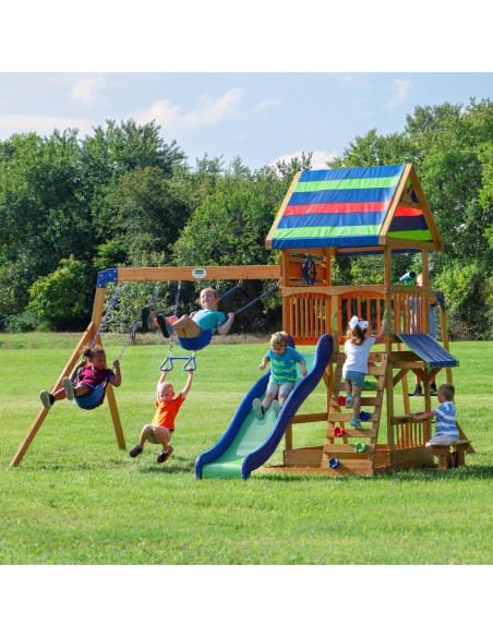 Ogromny Drewniany Plac zabaw Northbrook Backyard Discovery